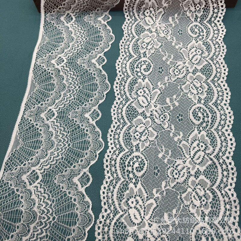 In-Stock Elastic Lace Trim, Pressed Lace for Women's Clothing, Lingerie, Home Apparel, and Lace Accessories In-Stock Elastic Lace Trim, Pressed Lace for Women's Clothing, Lingerie, Home Apparel, and Lace Accessories