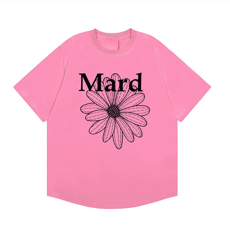 【カウンター品質】韓国マルディトレンドブランド半袖Tシャツリトルデイジードーマンプリントラウンドネックピュアコットンクロスボーダー|undefined