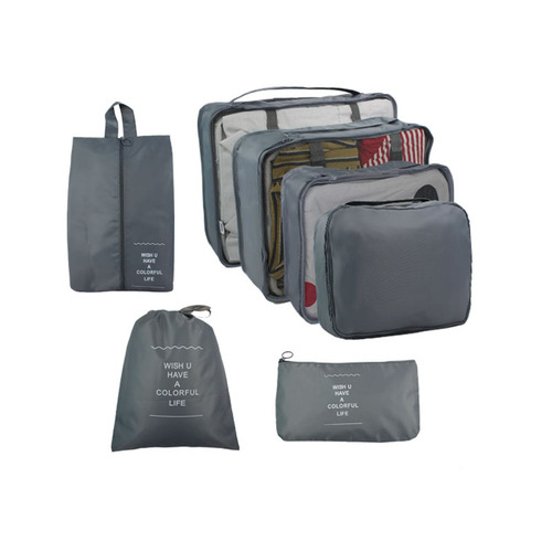 Waterproof sundry clothing drawstring luggage bag with large capacity, home underwear seven-piece set storage bag, travel packaging bag