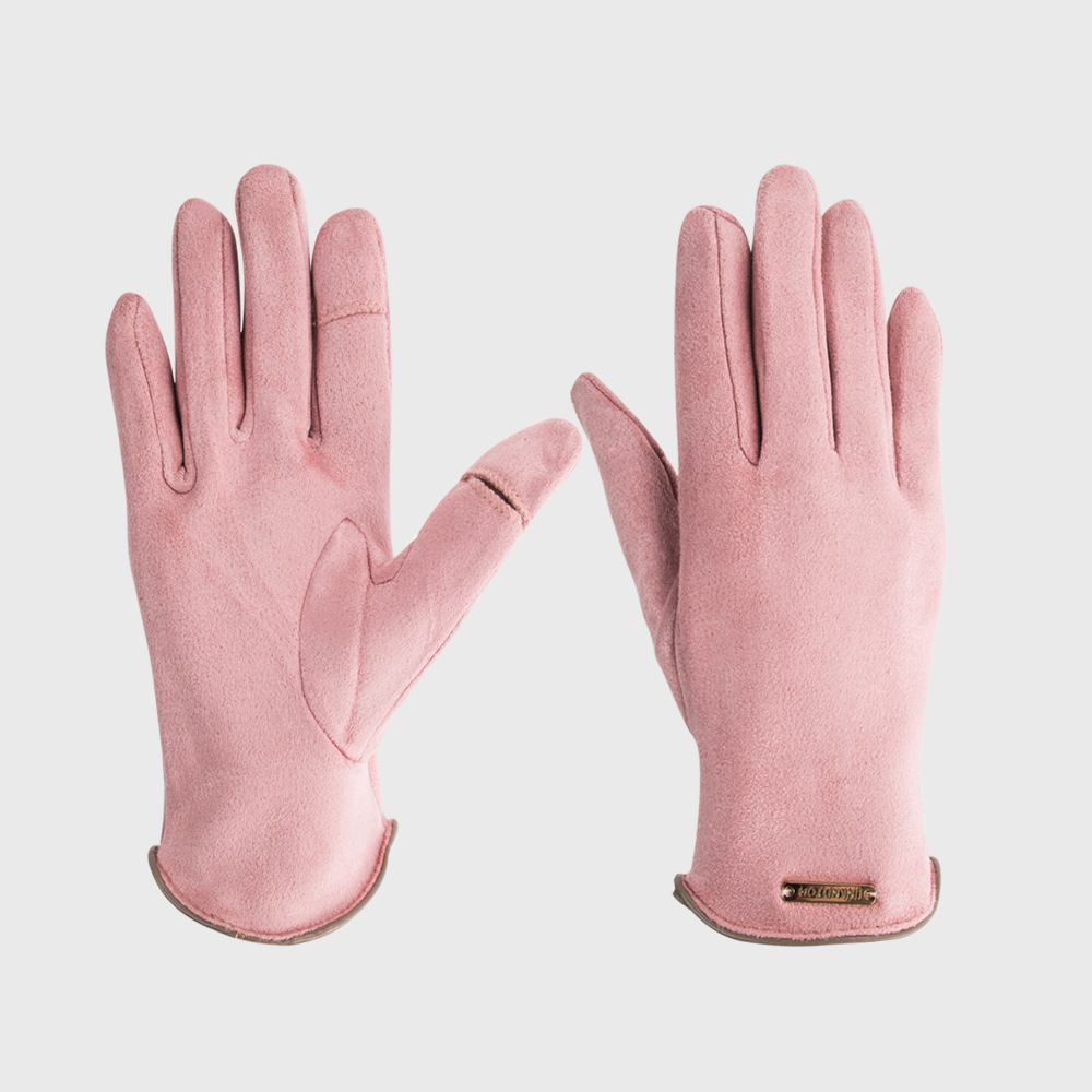 Fashion Solid Color Split Finger Gloves Keep Warm Cold-proof Leaking Gloves display picture 9