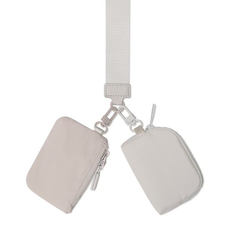 Cross-Border New Model Lulu-Style Wrist Bag Portable Lulu Card Holder Bank Card Mini Coin Storage Pouch Small Bag Cross-Border New Model Lulu-Style Wrist Bag Portable Lulu Card Holder Bank Card Mini Coin Storage Pouch Small Bag