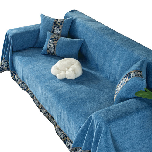 新中式沙发巾沙发垫四季通用套罩盖布盖巾布全盖防滑全包中国风