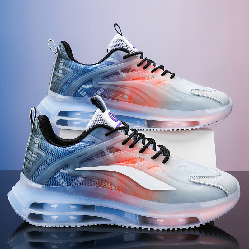 Zapatos de hombre de coco, superficie de malla transpirable, zapatos deportivos casuales, suela gruesa, aumento del colchón de aire, zapatos de moda de papá, venta al por mayor