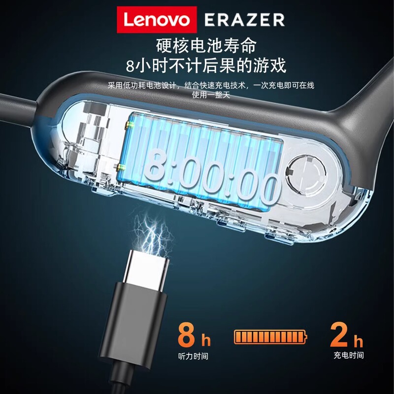 Xianzhizhe XF22 Bluetooth ヘッドセット、非インイヤー、真の骨伝導、大電力、長いバッテリー寿命、低遅延、ノイズリダクション、スポーツ|undefined