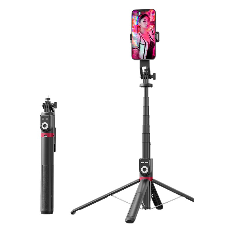 Nuevo P225 Bluetooth selfie stick TikTok control remoto de cuatro trípode universal selfie stick video transmisión en vivo soporte de piso