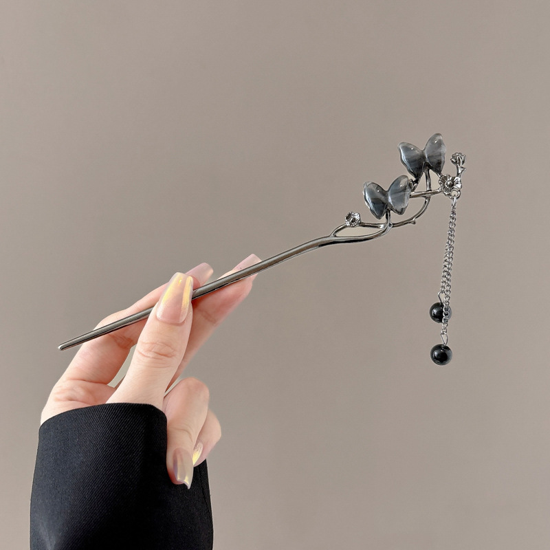 Temperamento de alta gama variado tocado de estilo antiguo de flores de alta sensibilidad cabello fresco y dulce mujer antiguo cheongsam clip de cabello