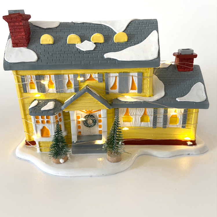 150g Weight Ornaments Home Textiles & Decor Type 1 Piece Quantity Daily Occasion Resin Material Christmas Festival House Pattern Fashion Style Christmas Fashion House Resin Daily Decorations Table Decoration 6