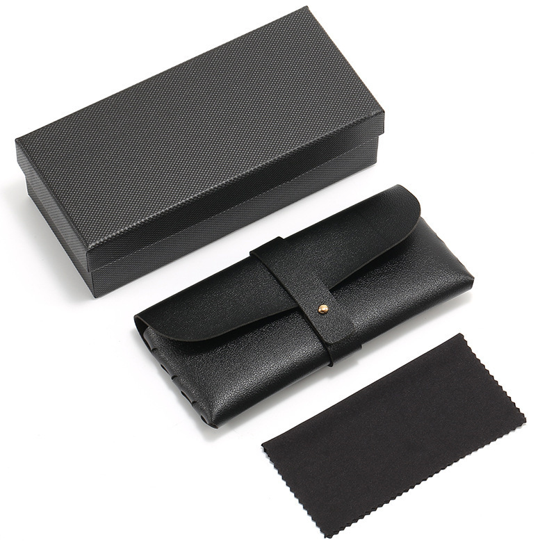 Leather Glasses Case Sunglasses Case Multi-function Screwdriver Glasses Bag Polarized Test Card Glasses Cloth