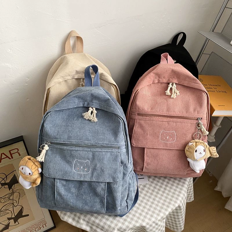 2 Summer cute capacious universal backpack, school bag, simple and elegant design, for students