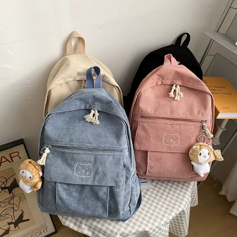 2 Summer cute capacious universal backpack, school bag, simple and elegant design, for students
