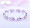 Фиолетовый браслет с бабочкой (элегантность)