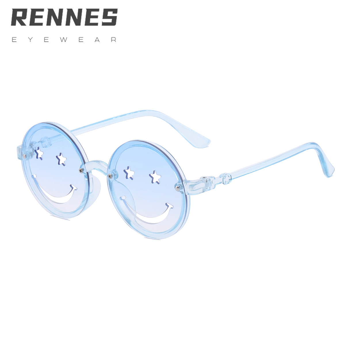 2022 nuevo juguete de los niños gafas de moda gafas de fiesta pasarela lindo viento sonriente niños gafas de sol 6688