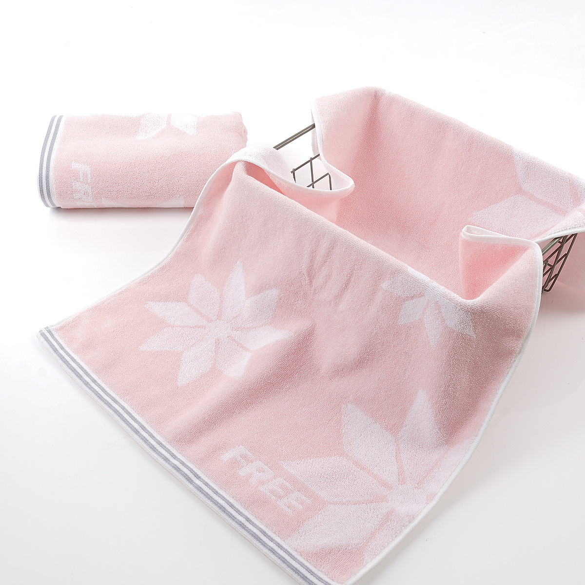 [Super Soft 21 Count] Floco de neve rosa / 40*90cm