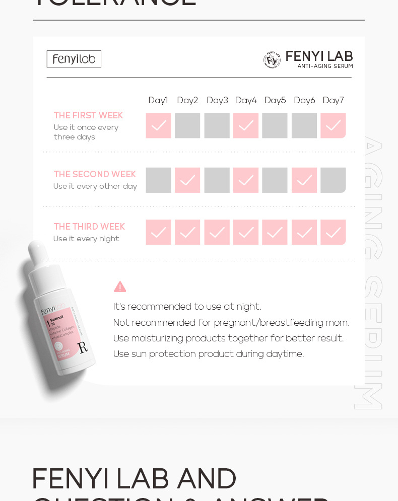 Cross-border FENYI lab Retinol Essence 17ml Brightening, Moisturizing and Hydrating Skin Care Product Manufacturer wholesale undefined