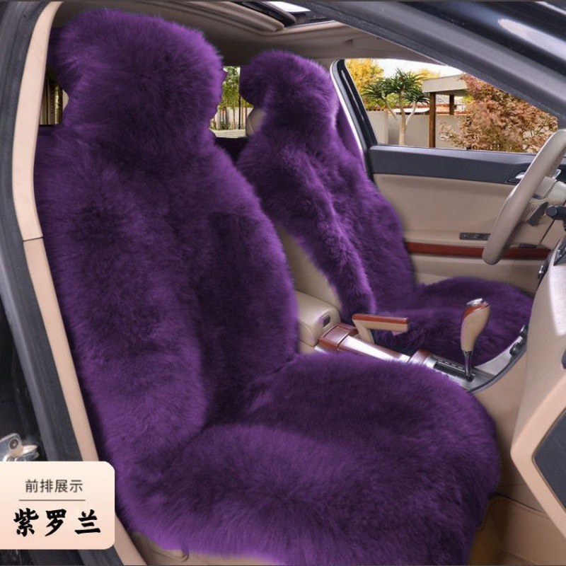 新型自動車クッション冬のぬいぐるみ保温シートクッションは、羊のぬいぐるみが共通の滑り止めシートカバーを囲んでいるようだ|undefined