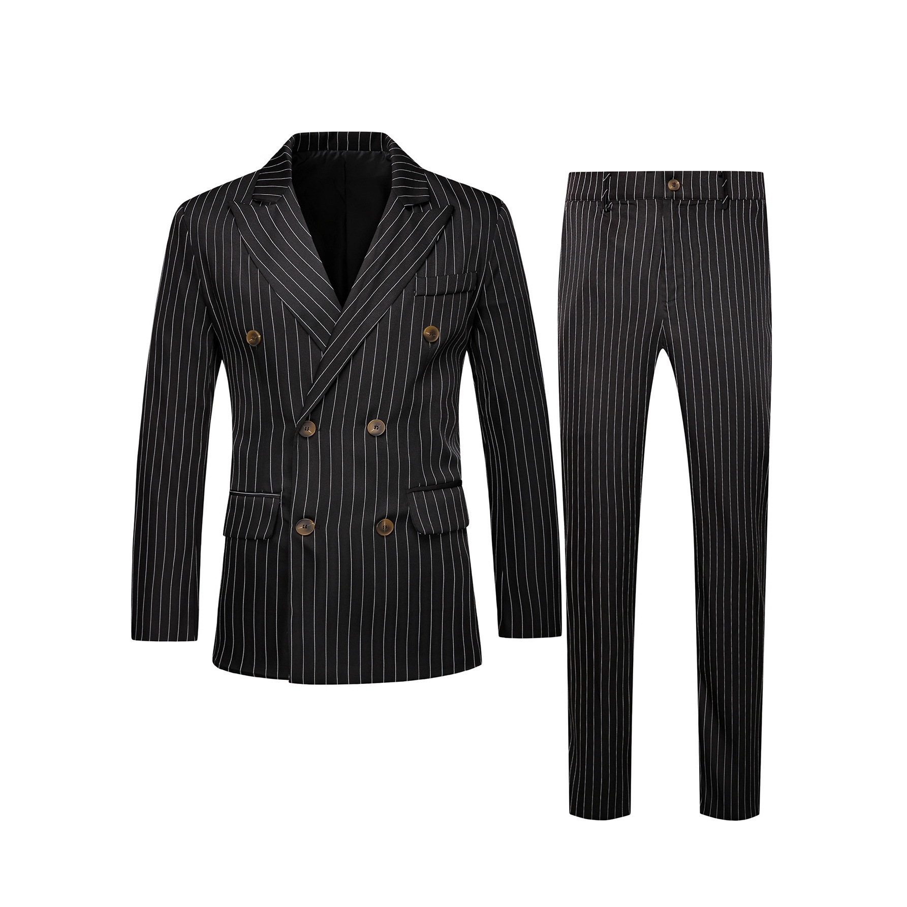 2026 Cross-border European American Suits, Men's Striped Suits Trousers For Business, Dinner, And Wedding 241014_voghion.com