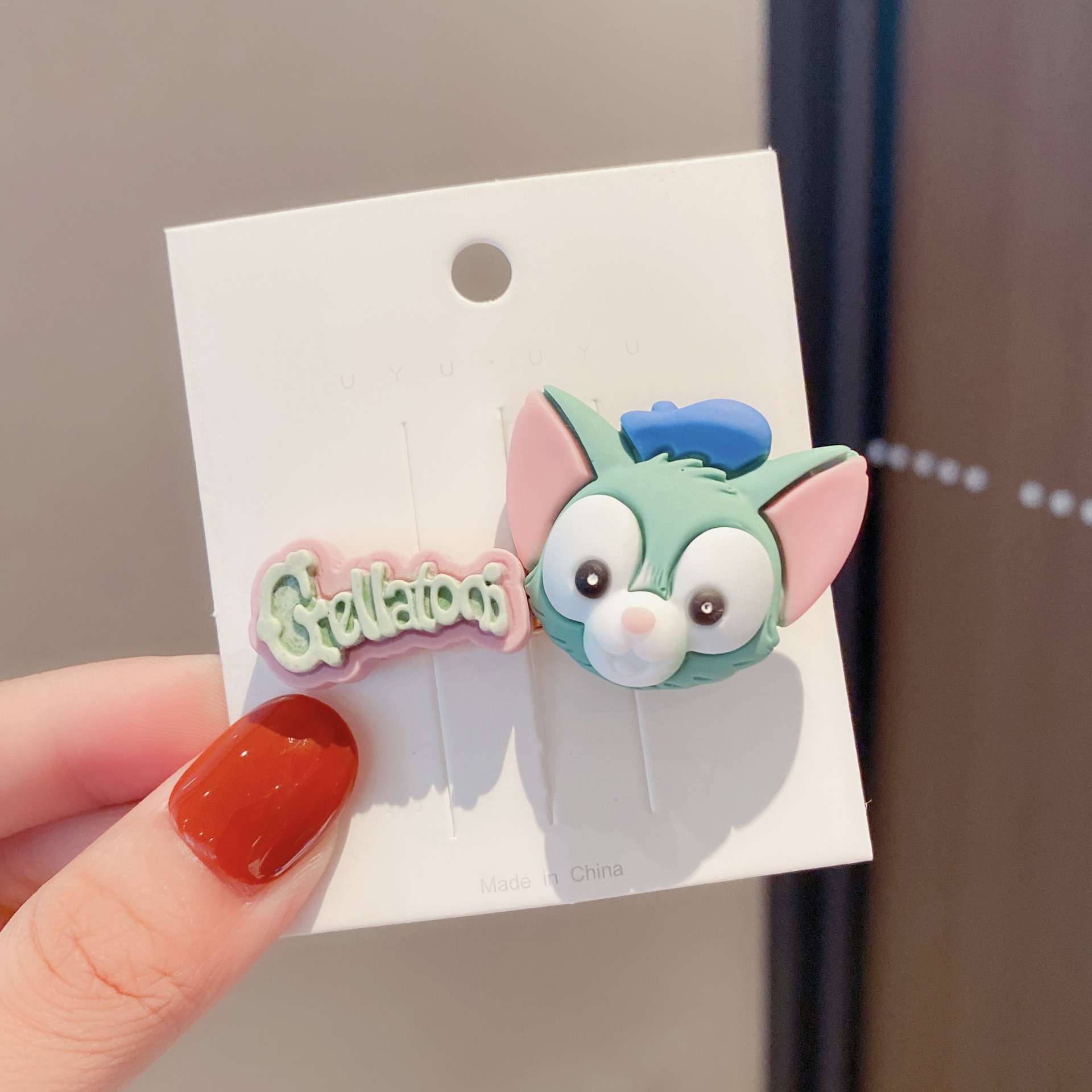 Estilo coreano de dibujos animados para niños estrella Linda Delu horquilla letra inglesa horquilla Bangs pelo roto clip lateral chica accesorios para el cabello