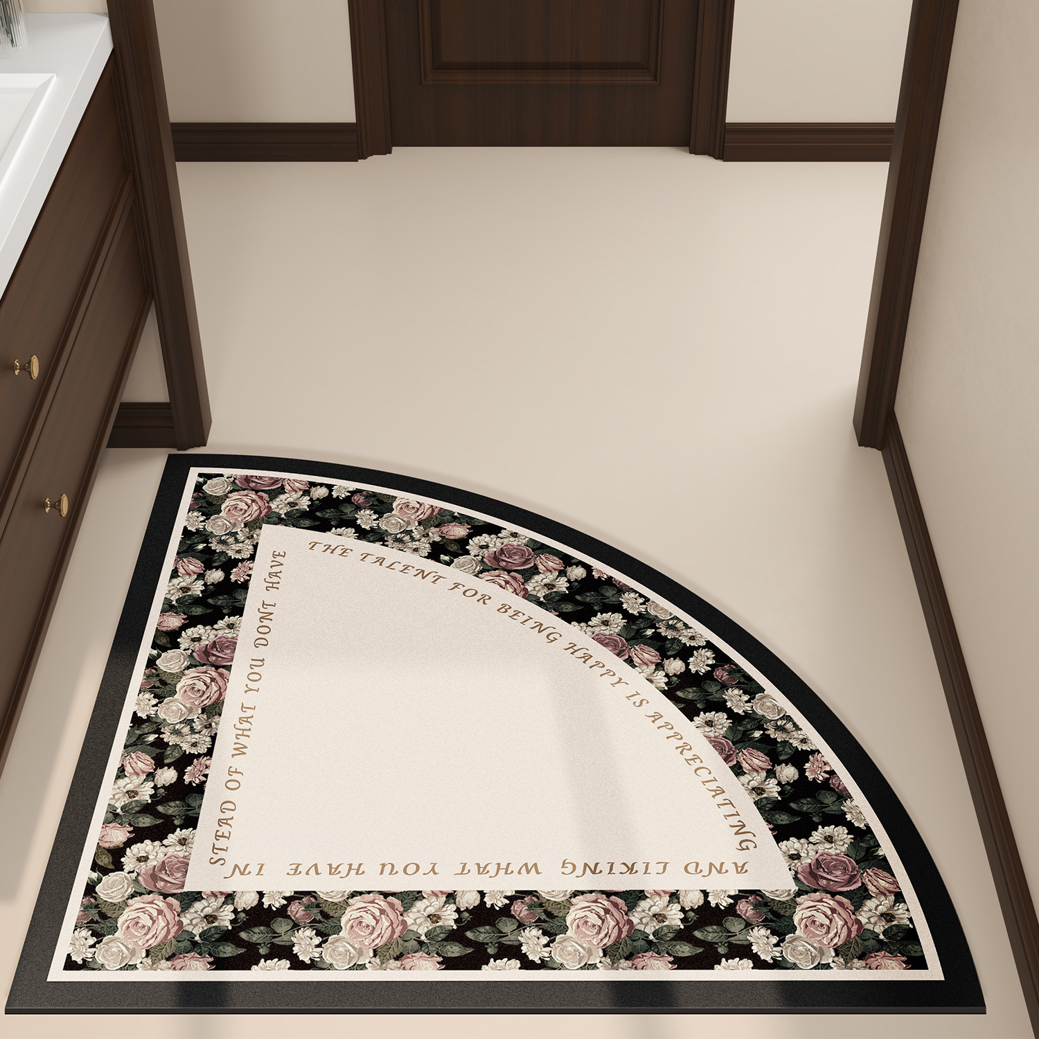 Baño americano absorción alfombra de suelo inodoro almohadilla de barro de diatomeas puerta de entrada alfombra de secado rápido alfombra antideslizante inodoro