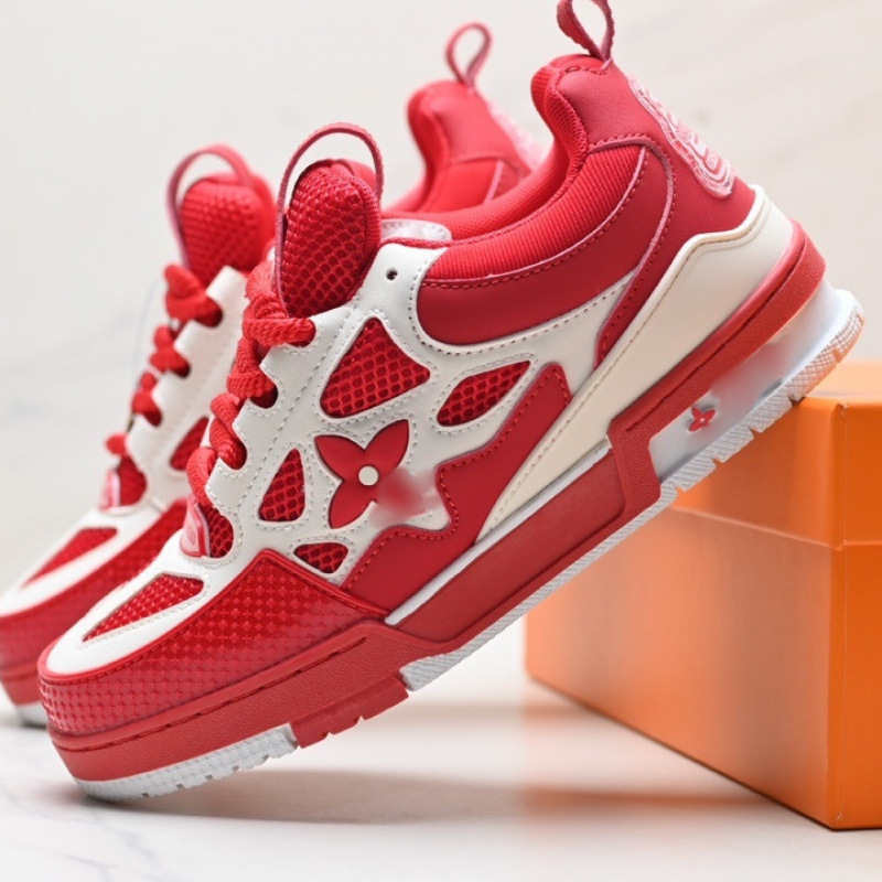 Putian High Edition Trainer, zapatos casuales transpirables para parejas, cordones de vaquero, zapatos de skate lv para hombres y mujeres