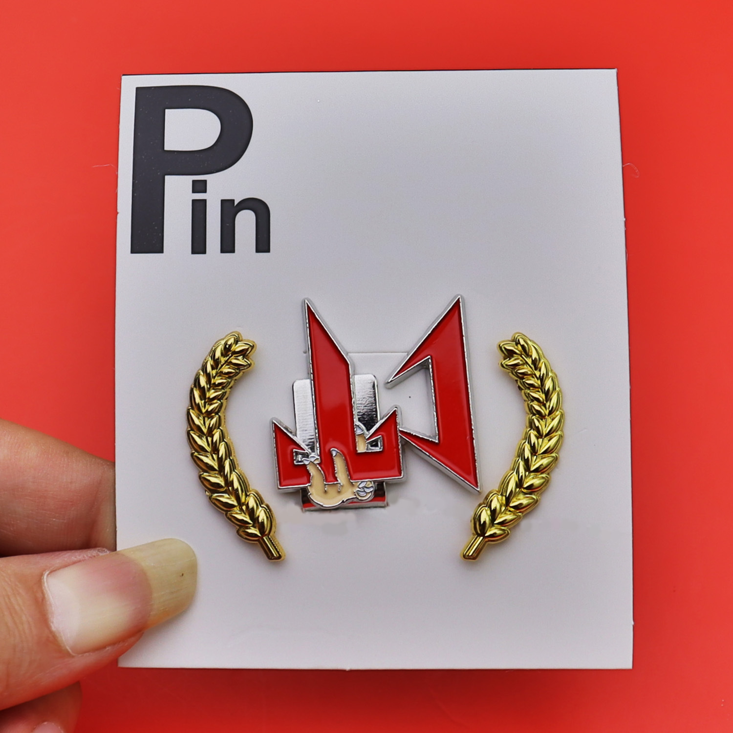 New Era Mexico M Logo Laurel Wreath Enamel Metal Hat Pin