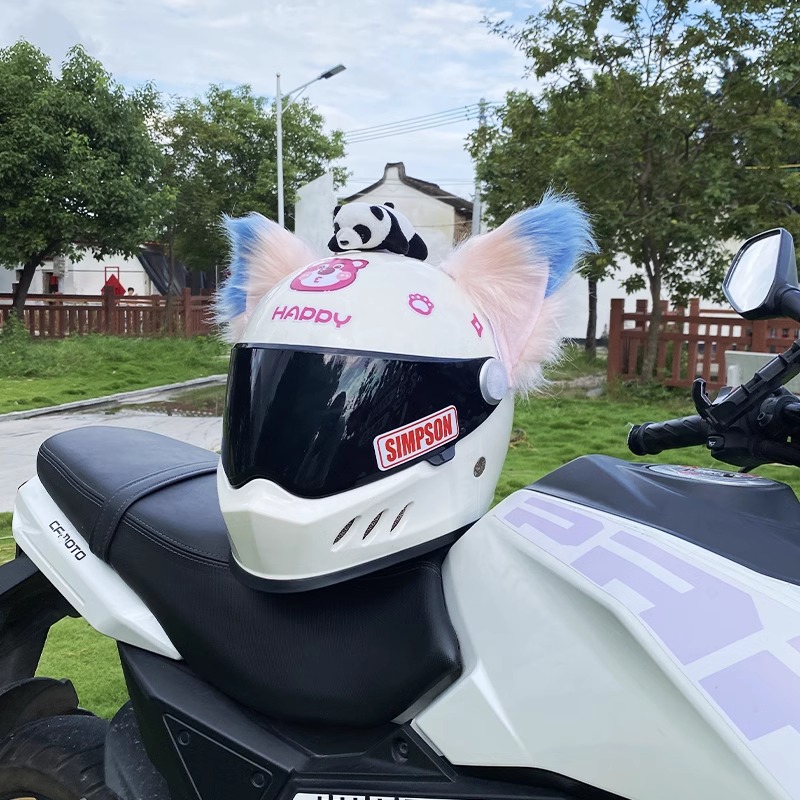 Creative Helmet Decoration Motorcycle Electric Car Beast Ear Fox Ear
