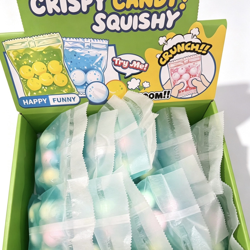 Cross-border handmade crispy ball stress-relief toy, crunchy wax ball