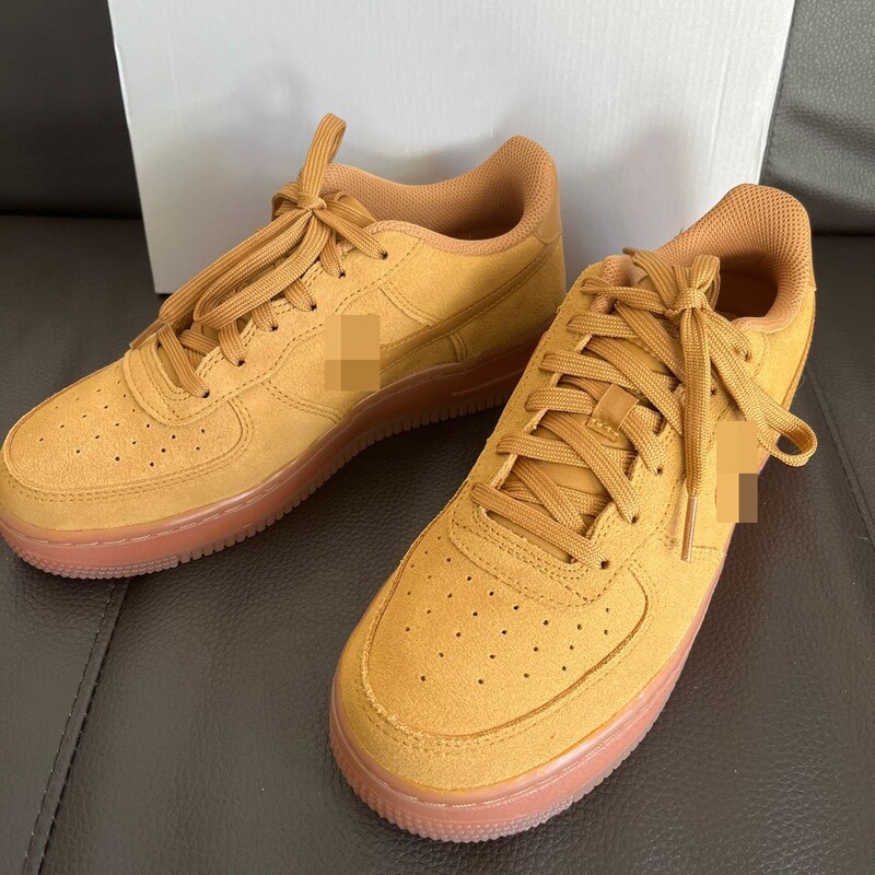 Putian Shoes Suede Af1 Air Force One Wheat-Colored Autumn and Winter Casual Men's and Women's Shoes with Built-In Air Cushion Sneakers Putian Shoes Suede Af1 Air Force One Wheat-Colored Autumn and Winter Casual Men's and Women's Shoes with Built-In Air Cushion Sneakers