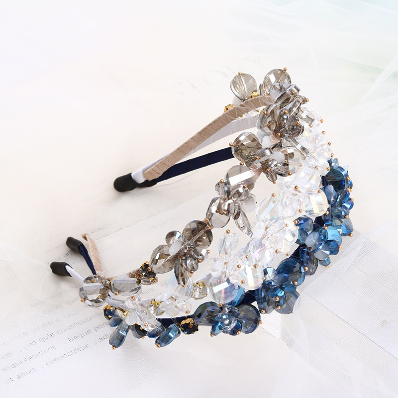 Fairy Style Flower Iron Rhinestone Hair Band
