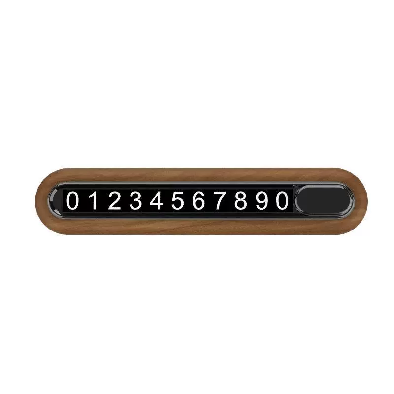 П Walnut Temporary Parking Number La Ling Cargo Creative Automobile Interior Decoration Products Moving Parking Number