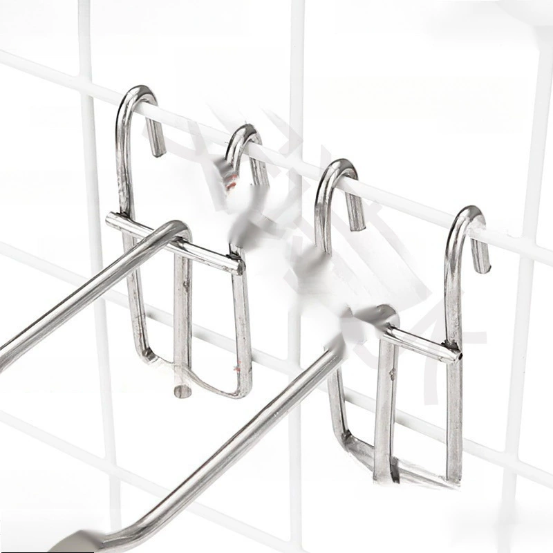 Сетчатый крючок из нержавеющей стали, крючок для супермаркета, магазина, ювелирного магазина, полка для аксессуаров для мобильных телефонов, утолщенный подвесной сетчатый крючок