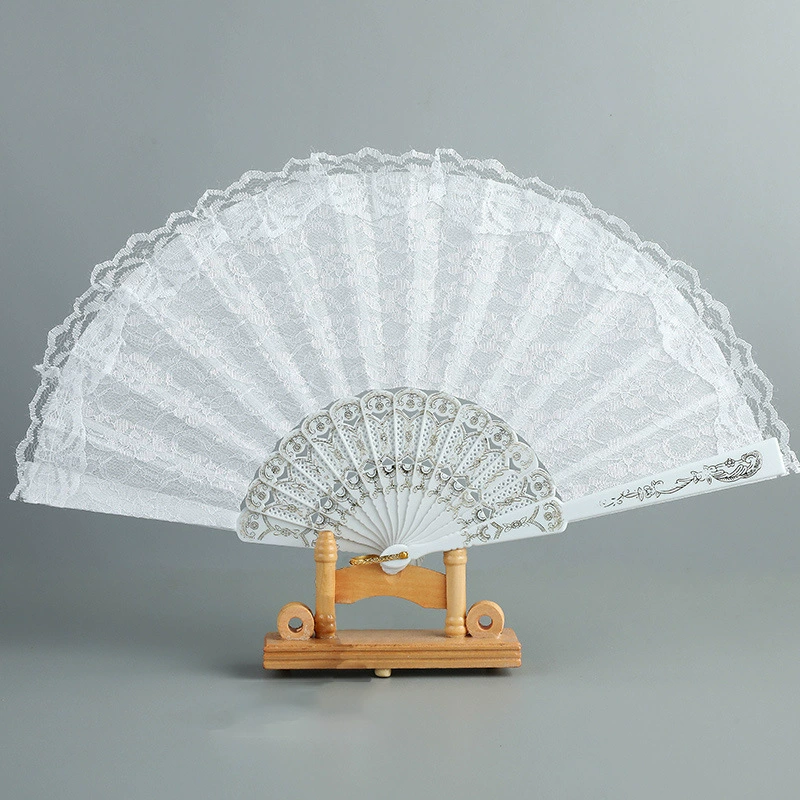 princess Loli Lace Women's Folding Summer Palace Style Dance Performance Photography Photo Props Folding Fan