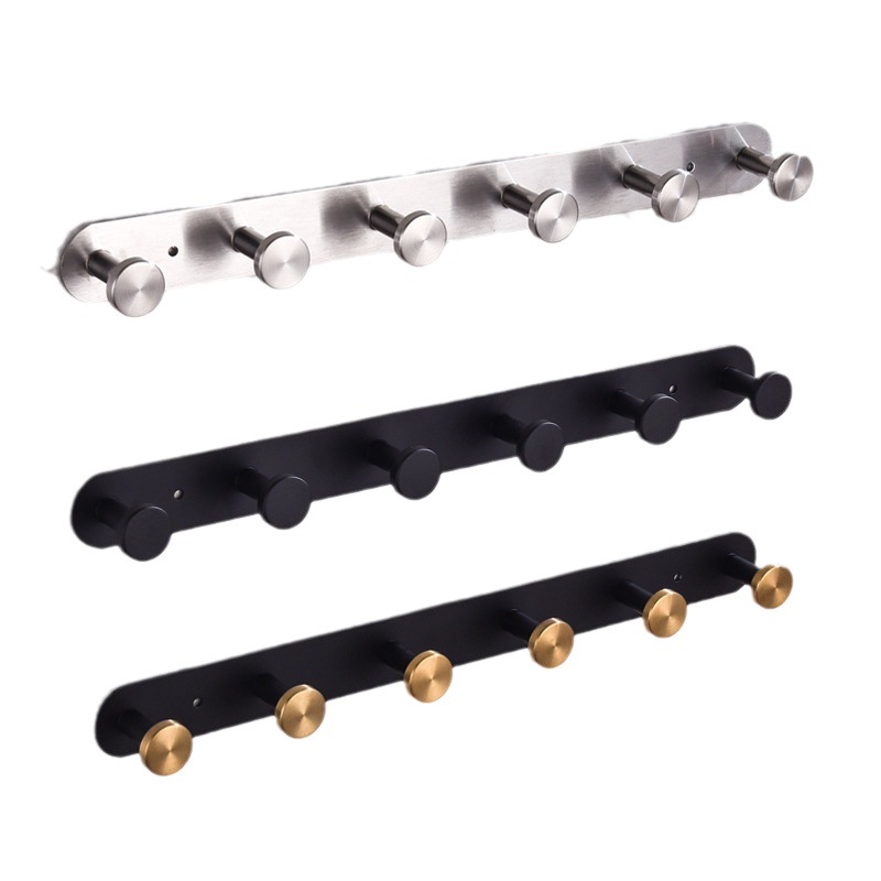 Gancho adhesivo de acero inoxidable para ropa y sombreros, sin perforación, fuerte, para baño y puerta