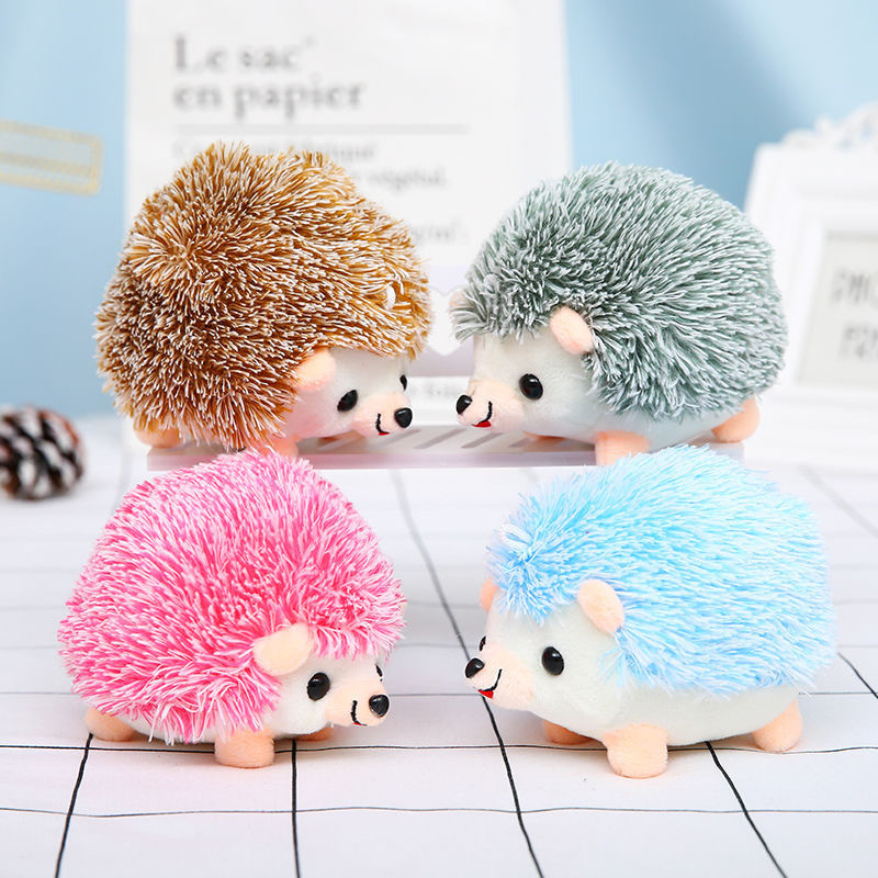 Mini Plush Cartoon Hedgehog Pendant Doll Bag Decoration Children's Gift Stress Relief Wholesale Keychain Mini Plush Cartoon Hedgehog Pendant Doll Bag Decoration Children's Gift Stress Relief Wholesale Keychain