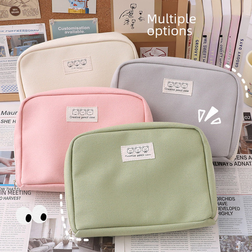 Pen bag with an Instagram style, niche, highly spacious, high-end, minimalist design stationery box for primary school students, good quality, large capacity, wholesale