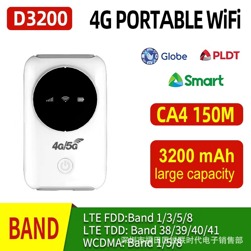 3200MA large battery 4G wireless router...