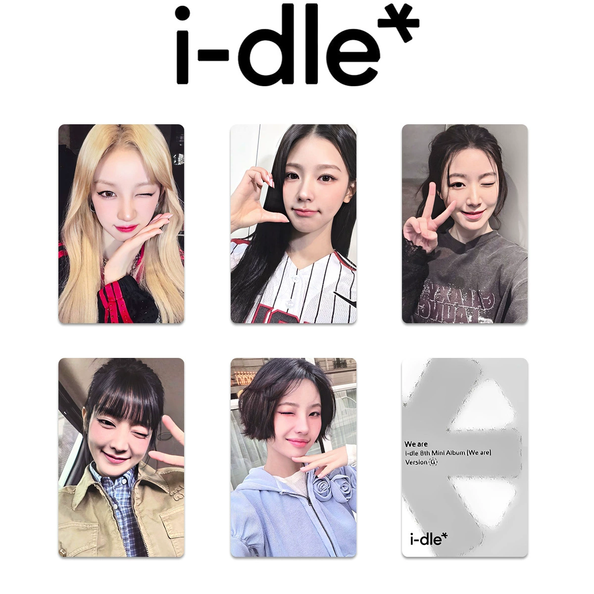 IDLE альбом карта GIDLE случайная карта WE ARE специальная девушка альбом карта i-dle