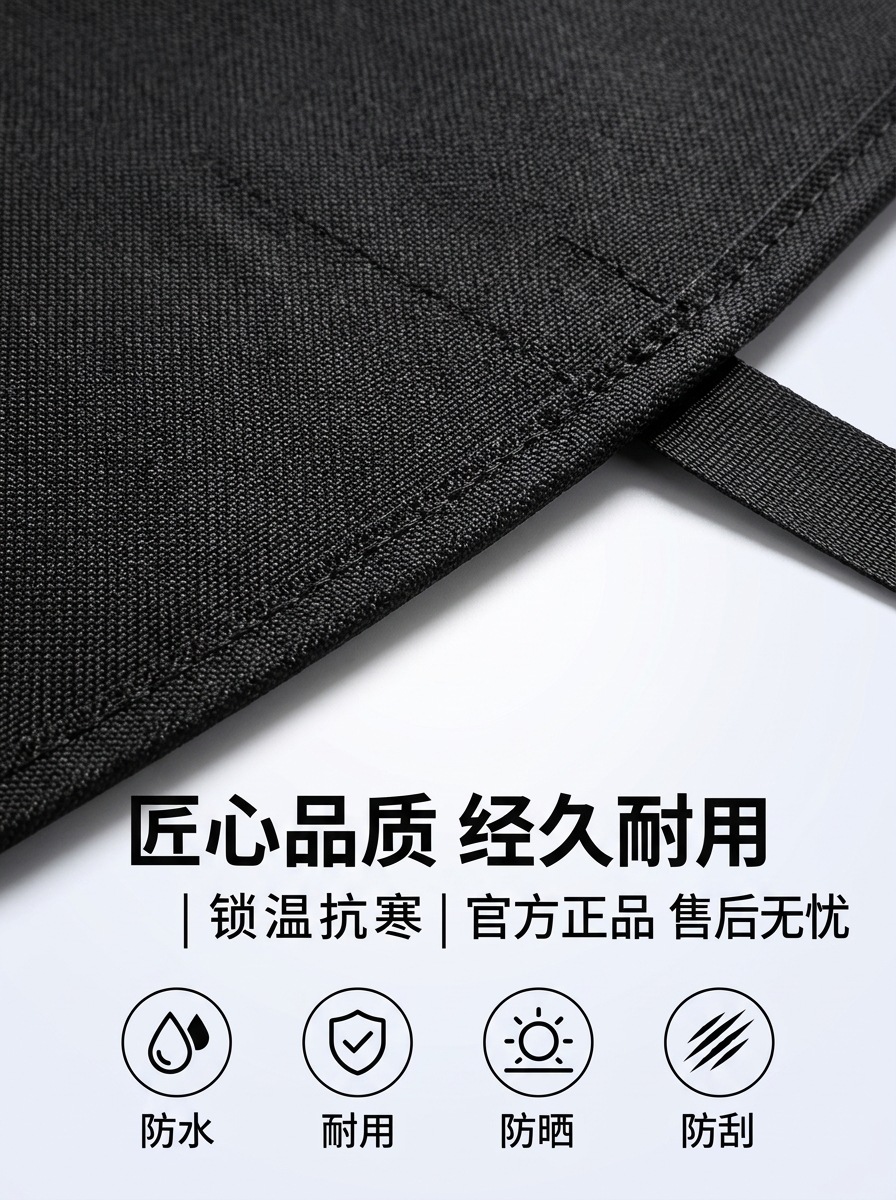 Cross-border snow cover 600D Oxford cloth car rear snow cover magnetic rear windshield cover car cover snow protection cover