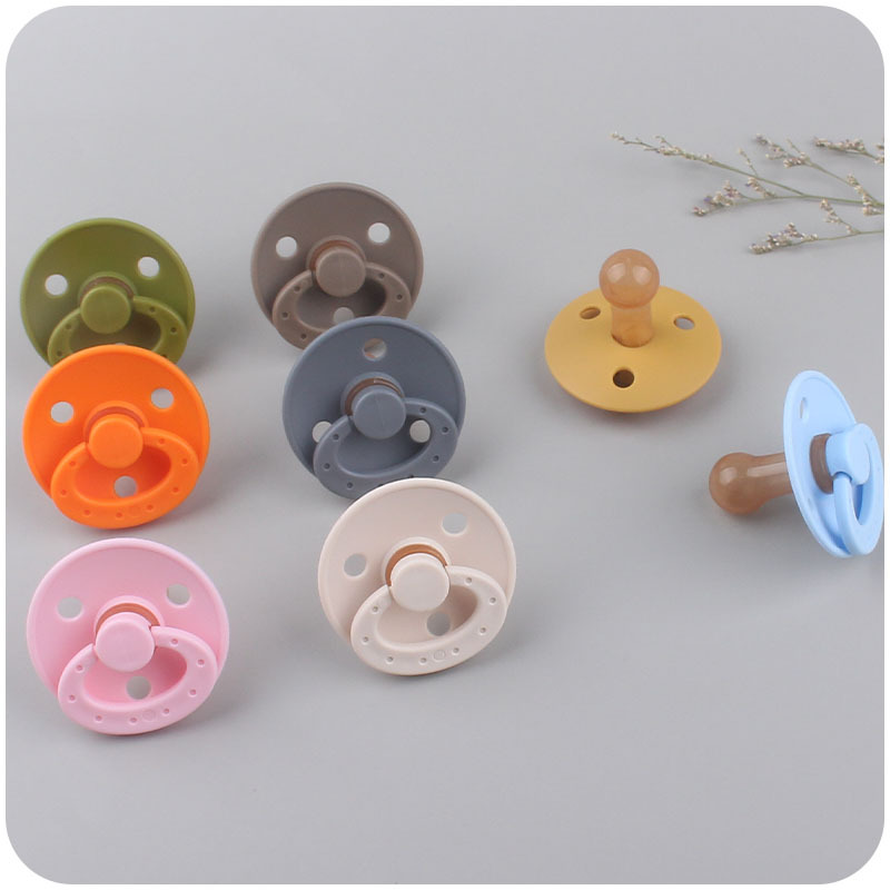 Nuevo bebé Haya clip anti-gota cadena calmante bebé silicona pezón mordedura pegamento molar pezón cadena traje