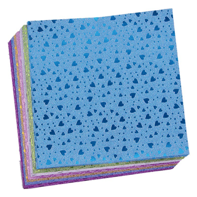 Жемчужная бумага узор золотой порошок вспышка Алмазная ручная бумага 15 см квадратный бумажный кран оригами Kawasaki розовая бумага