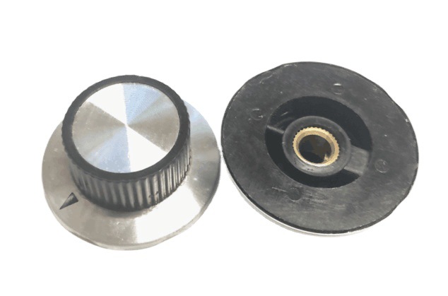 电位器金属旋钮帽金属面三角标示旋钮 C3大号36*15mm 铜芯6/6.4mm