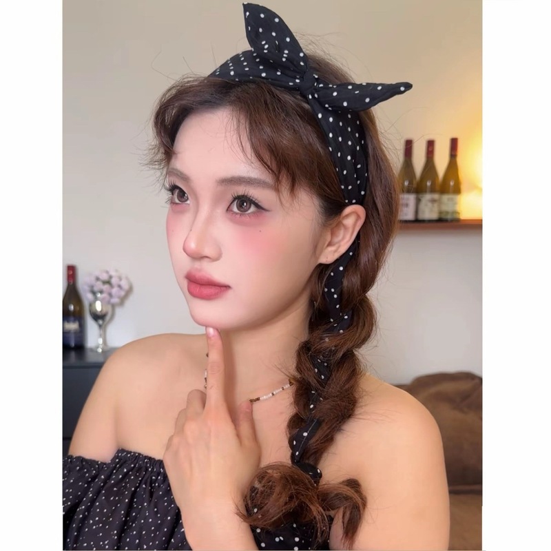 新款夏季多巴胺手工布艺波浪压发发箍批发高颅顶头箍女韩国高级感|undefined