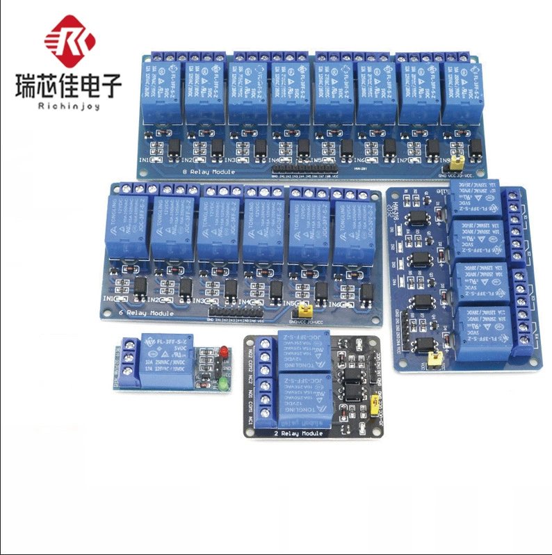 1, 2, 4, 6, 8 каналов, 5 В, 12 В, 24 В, релейный модуль с оптопарой, изоляция низкого уровня, плата разработки триггера