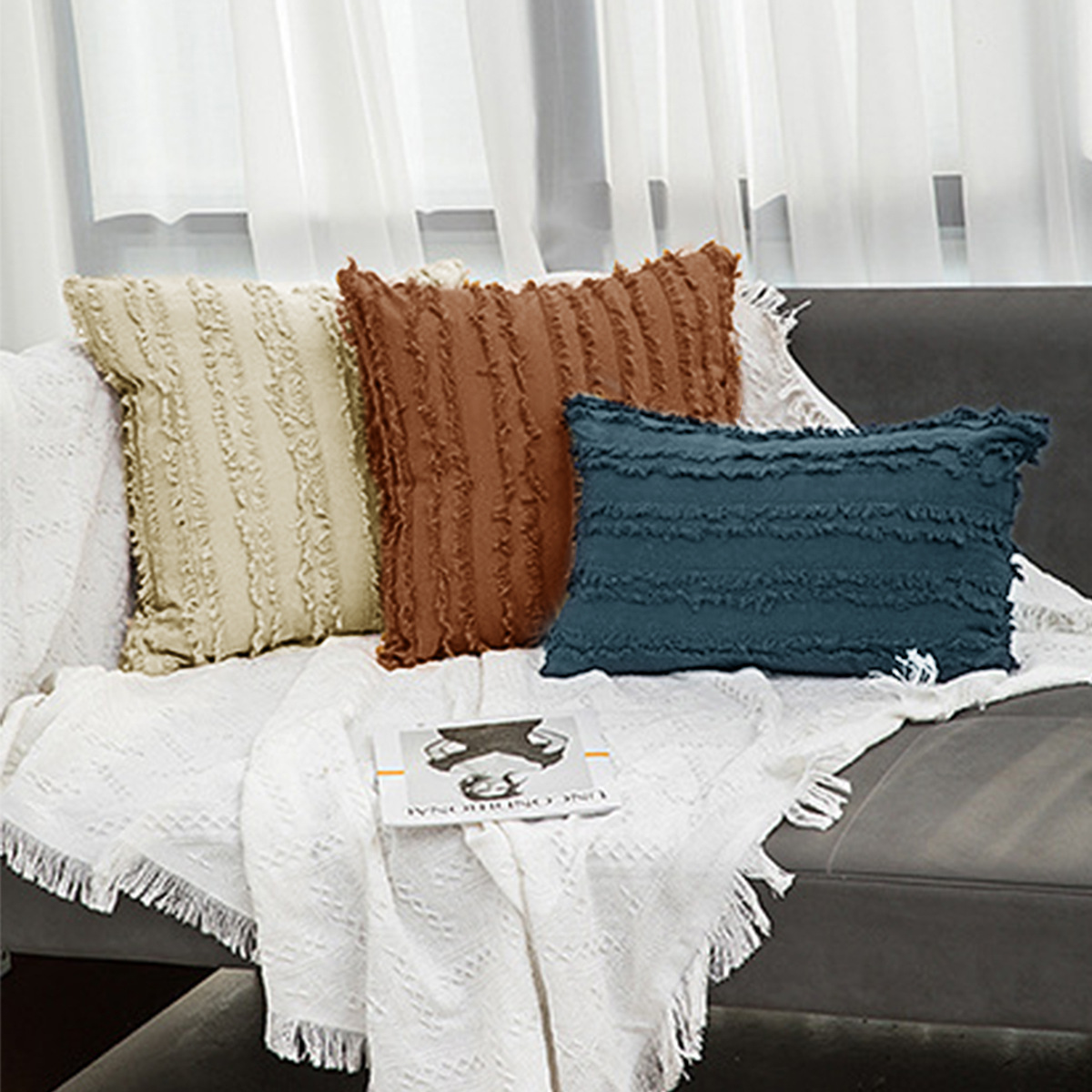 SHEIN Cross-border Hot Sale Pillow Cover Nordicins simple sofá de oficina Pillow Cover sin núcleo de almohada