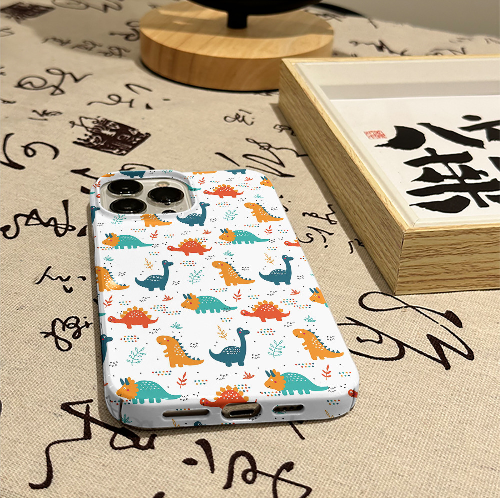 Dinosauro a schermo intero adatto per custodia con pellicola per telefono iPhone 13 Pro 15, creatività Apple 14 promax_voghion.com