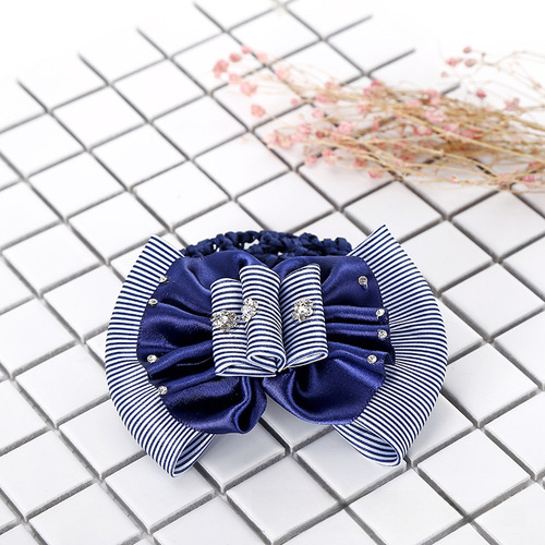 New fashionable L-style professional hair net nurse bow tie hair net for bank nurses hotel staff hair clip