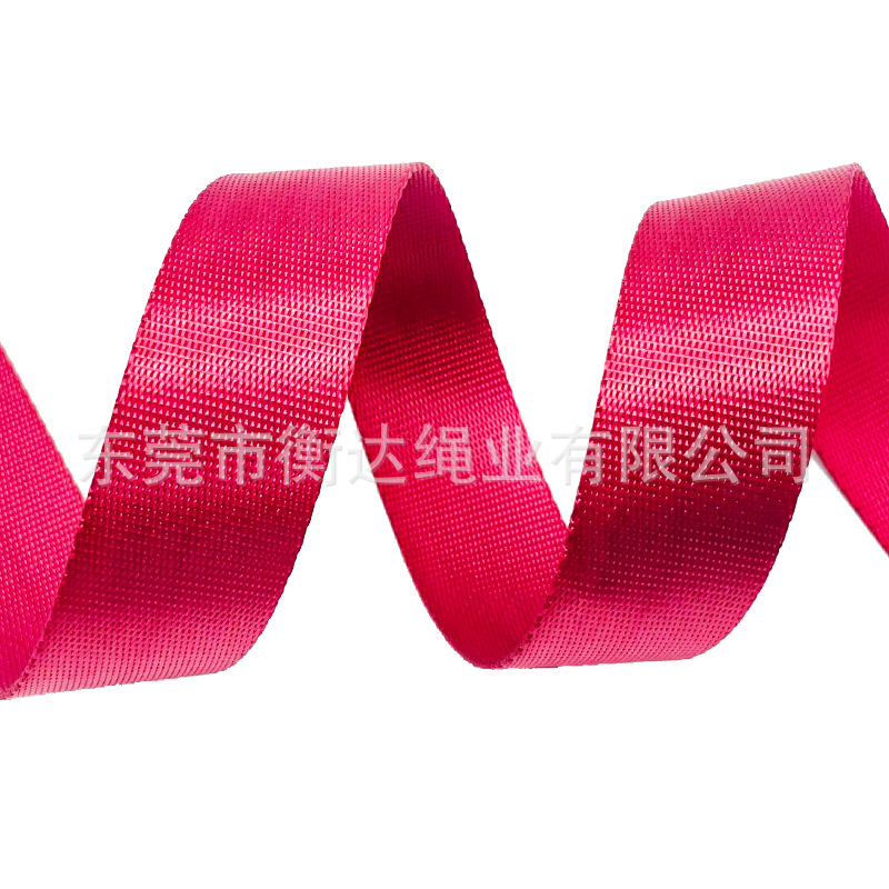 Fábrica personalizada de color sólido rayas de color brillante imitación de nylon computadora jacquard correa de tela bolsas de zapatos correa de cuerda de teléfono móvil