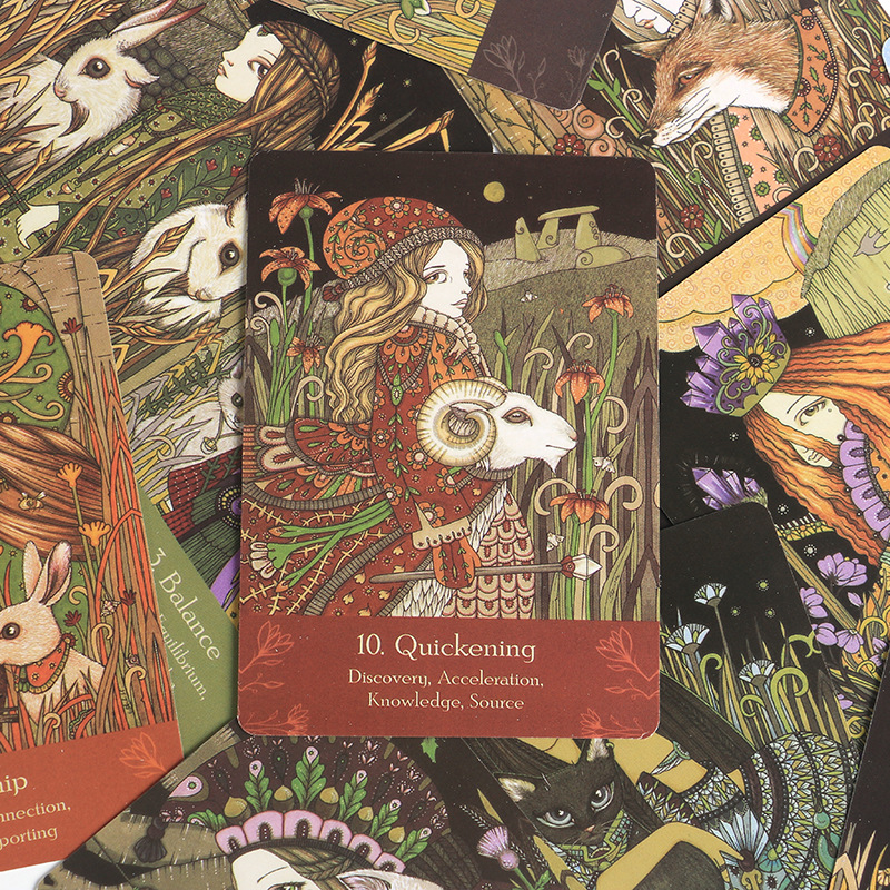 2021 New Universal Folk Oracle Tarot Board Game Cards_voghion.com