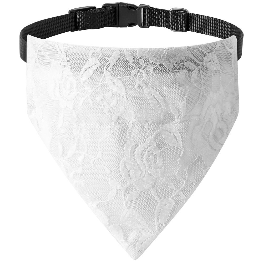 TANPOPO cross-border pet collar boda pet corbata collar toallas de saliva para perros boda pet