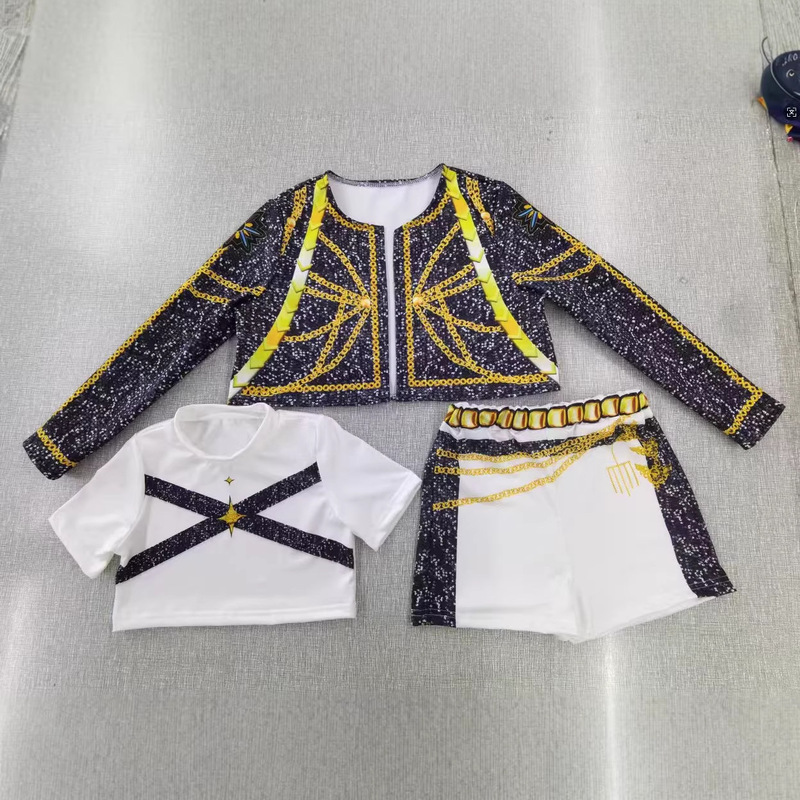 2025 New Popular Demon Hunter Costume Trendy Singer Halloween Women's and Children's Cosplay Set