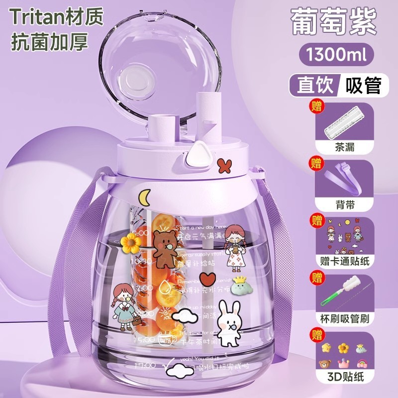 tritan大容量水杯户外便携防摔儿童大肚杯2024新款女生耐高温水壶|undefined